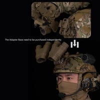 Shanyingquan GPNVG-18 replika nočného videnia, model na taktickú prilbu s NVG držiakom, vhodný na cosplay a výstavy 6
