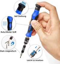 SHARDEN 122 az 1-ben Precíziós Csavarhúzó Készlet, Torx T2-T9 Bitekkel, Mágneses Fejjel, Telefon, Óra, PC, Szemüveg Javításhoz 4
