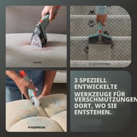 Aparat de curățat covoare Shark CarpetXpert EX151 cu dispozitiv manual pentru îndepărtarea petelor și a murdăriei, 340 ml, gri ardezie 6