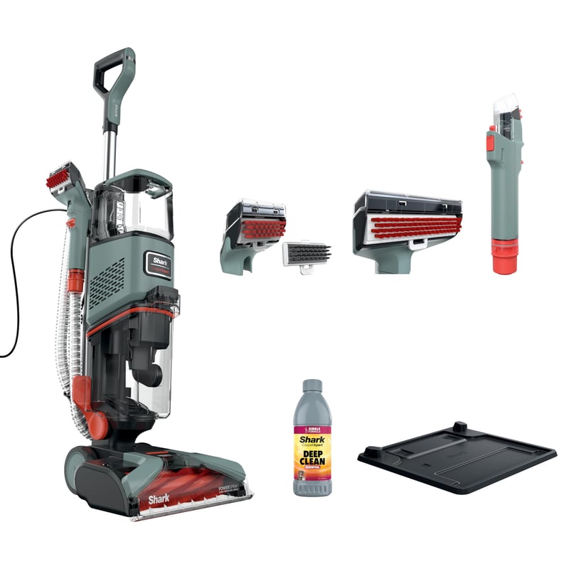 Aparat de curățat covoare Shark CarpetXpert EX151 cu dispozitiv manual pentru îndepărtarea petelor și a murdăriei, 340 ml, gri ardezie