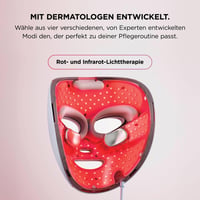 Shark CryoGlow LED maska za lice s hlađenjem područja oko očiju, anti-aging, čišćenje kože, crveni/plavi LED, infracrveno svjetlo, USB-C, daljinski upravljač, torbica za pohranu, ljubičasta 2
