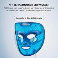 Shark CryoGlow LED maska za lice s hlađenjem područja oko očiju, anti-aging, čišćenje kože, crveni/plavi LED, infracrveno svjetlo, USB-C, daljinski upravljač, torbica za pohranu, ljubičasta 3