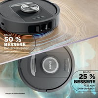 Robotický vysávač a mop Shark PowerDetect 2 v 1 RV2800YEEU, 60-dňové automatické vyprázdňovanie NeverTouch Pro, LiDAR navigácia, NeverStuck, ovládanie cez aplikáciu 4