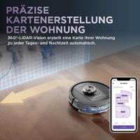 Robotický vysávač a mop Shark PowerDetect 2 v 1 RV2800YEEU, 60-dňové automatické vyprázdňovanie NeverTouch Pro, LiDAR navigácia, NeverStuck, ovládanie cez aplikáciu 10