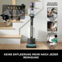 Aspirator vertical fără fir Shark PowerDetect cu stație de autogolire, autonomie de 70 de minute, Alb/Gri 6
