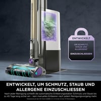 Aspirator vertical fără fir Shark PowerDetect cu stație de autogolire, autonomie de 70 de minute, Alb/Gri 8