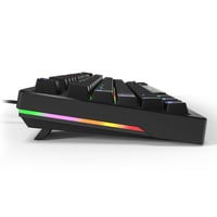 Herná klávesnica Sharkoon Skiller SGK25 RGB, 75 % rozloženie, Hot Swap, spínače Huano RED, čierna 4