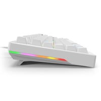 Herná klávesnica Sharkoon Skiller SGK25 RGB, 75 % rozloženie, Hot Swap, spínače Huano RED, biela 4