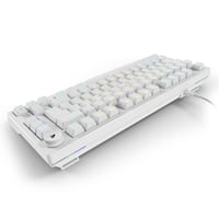 Herná klávesnica Sharkoon Skiller SGK25 RGB, 75 % rozloženie, Hot Swap, spínače Huano RED, biela 5