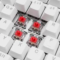 Herná klávesnica Sharkoon Skiller SGK25 RGB, 75 % rozloženie, Hot Swap, spínače Huano RED, biela 3