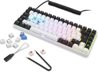 Sharkoon Skiller SGK50 S3 RGB gaming billentyűzet, Gateron Red, 75% - fehér 8