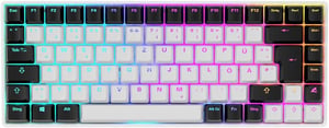 Herná klávesnica Sharkoon Skiller SGK50 S3 RGB, Gateron Red, 75 % – biela
