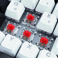 Sharkoon Skiller SGK50 S3 RGB gaming billentyűzet, Gateron Red, 75% - fehér 3