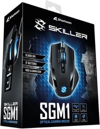 Sharkoon Skiller SGM1 gamer egér makró gombokkal, 10800 DPI, RGB - fekete 7