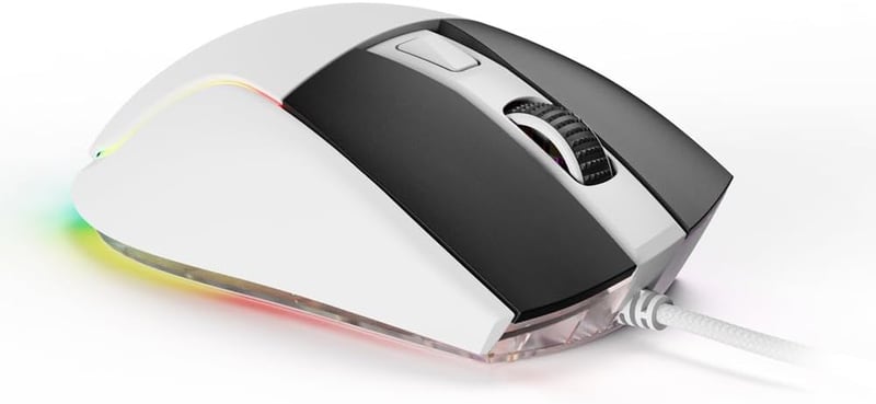 Sharkoon Skiller SGM35 fehér optikai gamer egér RGB PBT gombokkal