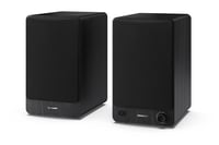 Aktívny regálový reproduktor SHARP CP-SS30(BK), čierny – 60W RMS (2x30W), 2-pásmový, Bluetooth 5.0, štúdiový monitor, USB, optický, AUX, RCA vstup, 4-palcový 8