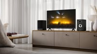 Aktívny regálový reproduktor SHARP CP-SS30(BK), čierny – 60W RMS (2x30W), 2-pásmový, Bluetooth 5.0, štúdiový monitor, USB, optický, AUX, RCA vstup, 4-palcový 5