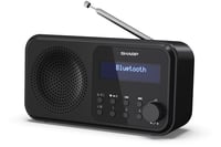 SHARP DR-P420(BK) Prenosné rádio DAB+ Bluetooth 5.0, DAB+/FM, duálny budík, 40 staníc, napájanie cez USB alebo batérie, konektor na slúchadlá, Tokyo D 1