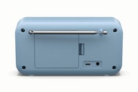 Prenosné digitálne rádio SHARP DR-P420 – DAB+/FM, Bluetooth 5.0, duálny budík, pamäť na 40 staníc, USB, 3,5 mm jack, oceľovo modrá 3
