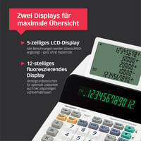 Sharp EL-1501 Asztali Számológép Kijelzővel – Fehér, Irodai Tischrechner 3