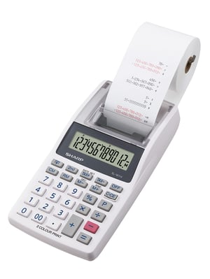 Kalkulačka s tlačou Sharp EL-1611V – biela