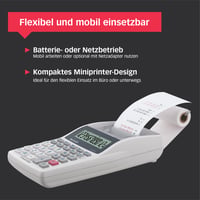 Calculator de birou cu imprimare Sharp EL-1611V – Alb 6