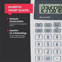 Calculator de birou cu imprimare Sharp EL-1611V – Alb 7