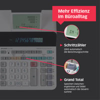 Calculator de birou cu imprimare Sharp EL-1611V – Alb 5