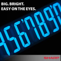 Sharp EL-1901 asztali számológép 12 számjegy 5 soros LCD kijelzővel fehér 5