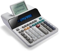 Sharp EL-1901 asztali számológép 12 számjegy 5 soros LCD kijelzővel fehér 1