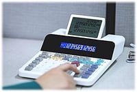 Sharp EL-1901 asztali számológép 12 számjegy 5 soros LCD kijelzővel fehér 2