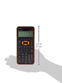 Vedecká školská kalkulačka Sharp EL-W531 XG-YR – 4-riadkový WriteView displej, zadávanie D.A.L., 335 funkcií, TWIN-Power, oranžová 3