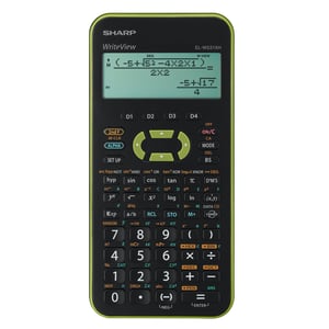 Calculator științific Sharp EL-W531 XH-GR – afișaj WriteView, 335 funcții, verde – calculator școlar pentru liceeni
