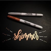 Sada permanentných popisovačov Sharpie Metallic, tenký hrot, zlatý, strieborný a bronzový atrament, 3 ks 7