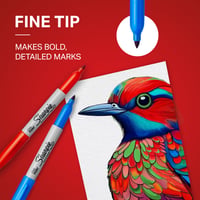 Permanentný popisovač Sharpie | Tenký hrot | Čierny atrament | Balenie 12 ks 5