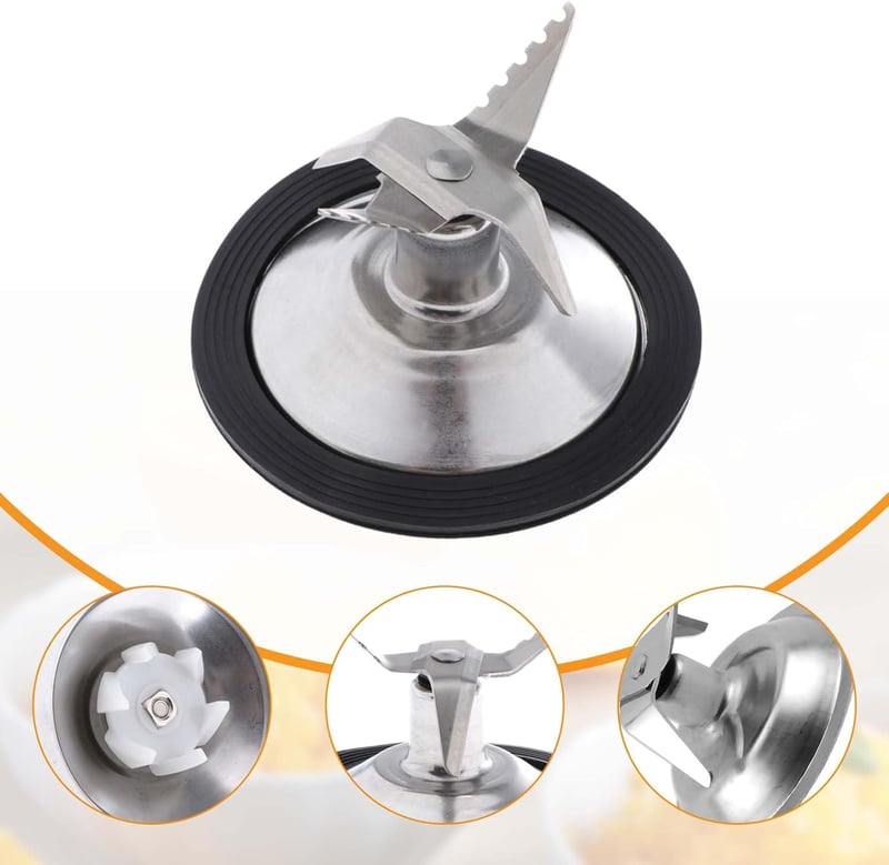Sharplace Turmixgép Kés Csere Alkatrész 4 Pengés Rozsdamentes Acél Tömítéssel MX2050 Mixer Blender Tartozék Ezüst
