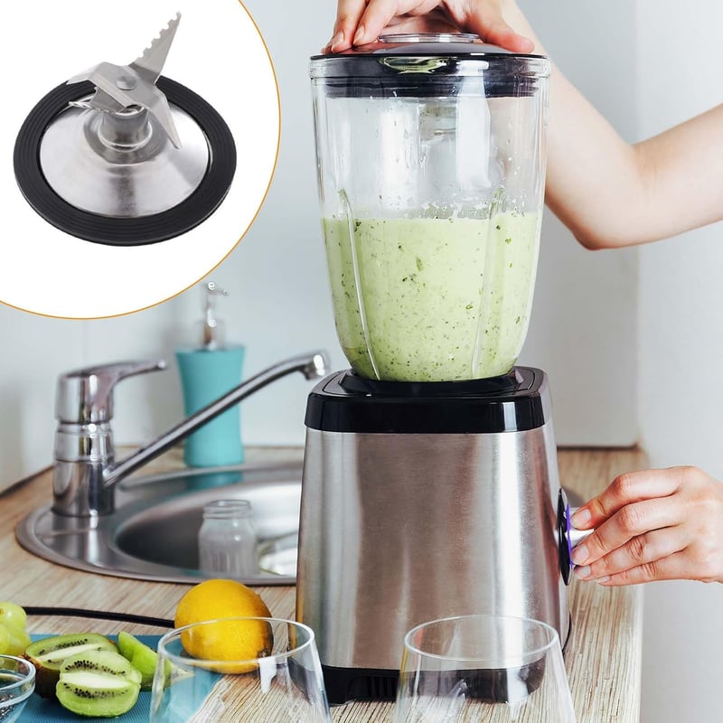 Sharplace Turmixgép Kés Csere Alkatrész 4 Pengés Rozsdamentes Acél Tömítéssel MX2050 Mixer Blender Tartozék Ezüst