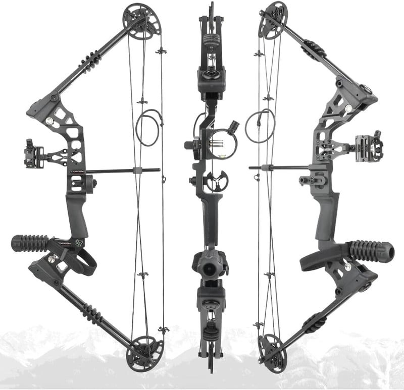 SHARROW Compound Bow 20-70 lbs állítható íjászati szett felnőtteknek és kezdőknek