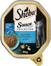 Kolekcia omáčok Sheba pre milovníkov omáčok, vlhké krmivo s tuniakom v omáčke, s certifikátom MSC (2 x 11 x 85 g) – neúplná súprava 21 ks 5