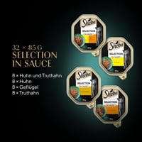 Hrană umedă pentru pisici Sheba Selection în sos - Sortiment de pasăre (Pui de baltă, Pui, Curcan) - 32 x 85 g - Pentru pisici adulte 5