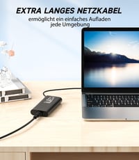 shefor 150W napájací adaptér pre notebooky HP Omen 15/17, ZBook Studio/Power/Fury, Pavilion Gaming – 19,5V 7,7A, konektor 4,5x3,0 mm modrý 5
