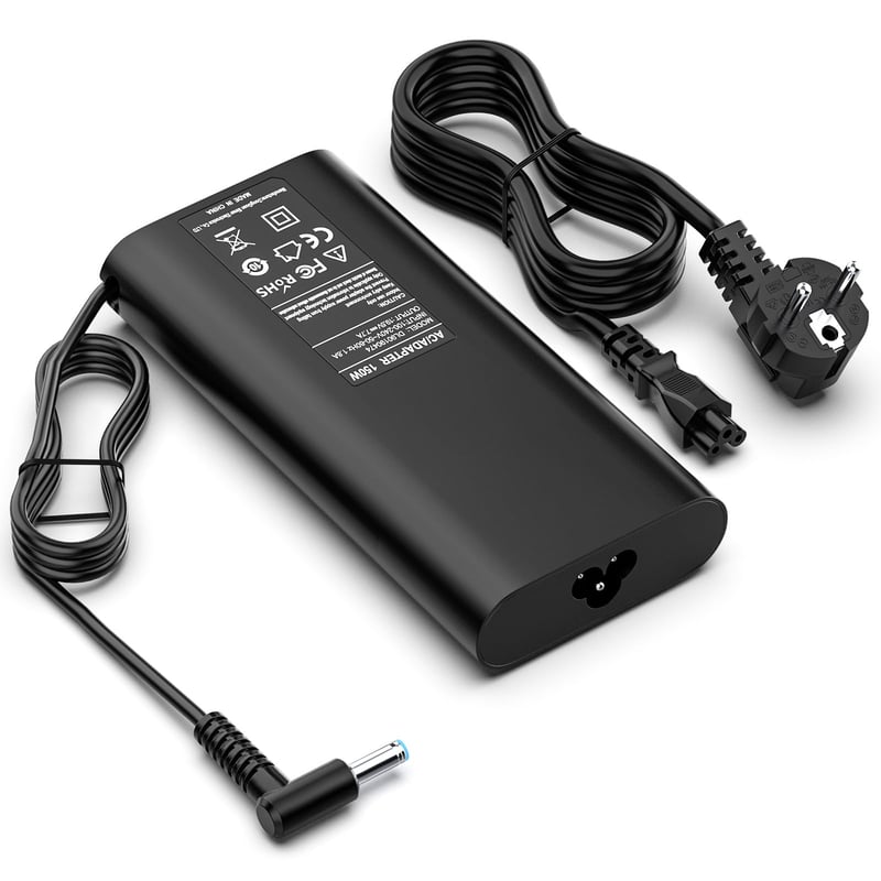 shefor 150W napájací adaptér pre notebooky HP Omen 15/17, ZBook Studio/Power/Fury, Pavilion Gaming – 19,5V 7,7A, konektor 4,5x3,0 mm modrý