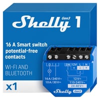 Shelly 1 Gen3 WLAN okos relé lichtschalter Alexa Google Home kompatibilis 1