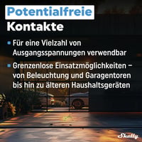 Shelly 1 Gen3 WLAN okos relé lichtschalter Alexa Google Home kompatibilis 6