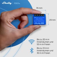 Inteligentné relé Shelly 1 Mini Gen3 WiFi a Matter, 1 kanál, 8A, bezpotenciálový kontakt, vypínač svetla, garážová brána, inteligentná domácnosť, Alexa 3