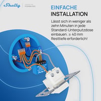 Inteligentné relé Shelly 1 Mini Gen3 WiFi a Matter, 1 kanál, 8A, bezpotenciálový kontakt, vypínač svetla, garážová brána, inteligentná domácnosť, Alexa 4
