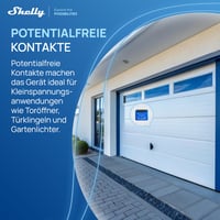 Inteligentné relé Shelly 1 Mini Gen3 WiFi a Matter, 1 kanál, 8A, bezpotenciálový kontakt, vypínač svetla, garážová brána, inteligentná domácnosť, Alexa 6