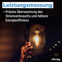 Inteligentné Wi-Fi relé Shelly 1PM Gen3, meranie spotreby energie, 1 kanál, 16 A, spínač svetiel, vykurovanie, inteligentná domácnosť, časovač, podpora Alexa a Google Home 6
