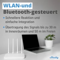 Shelly BLU Gateway Bluetooth WiFi USB-A adaptér pre automatizáciu inteligentnej domácnosti, kompatibilný s Alexa, Google Home, iOS a Android aplikáciou, WiFi opakovač bez nutnosti hubu 6
