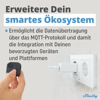 Shelly BLU Gateway Bluetooth WiFi USB-A adaptér pre automatizáciu inteligentnej domácnosti, kompatibilný s Alexa, Google Home, iOS a Android aplikáciou, WiFi opakovač bez nutnosti hubu 5
